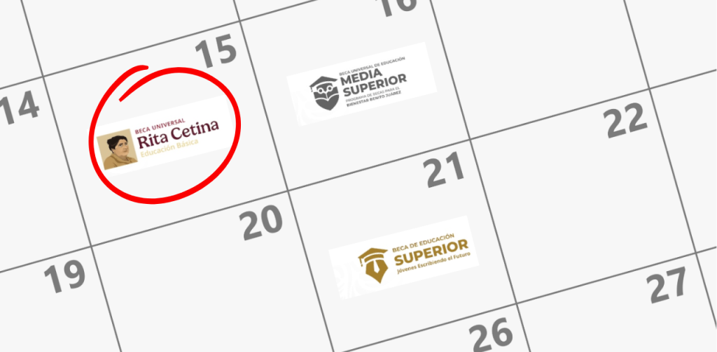 Calendario de registro de las Becas Bienestar 2025-2026