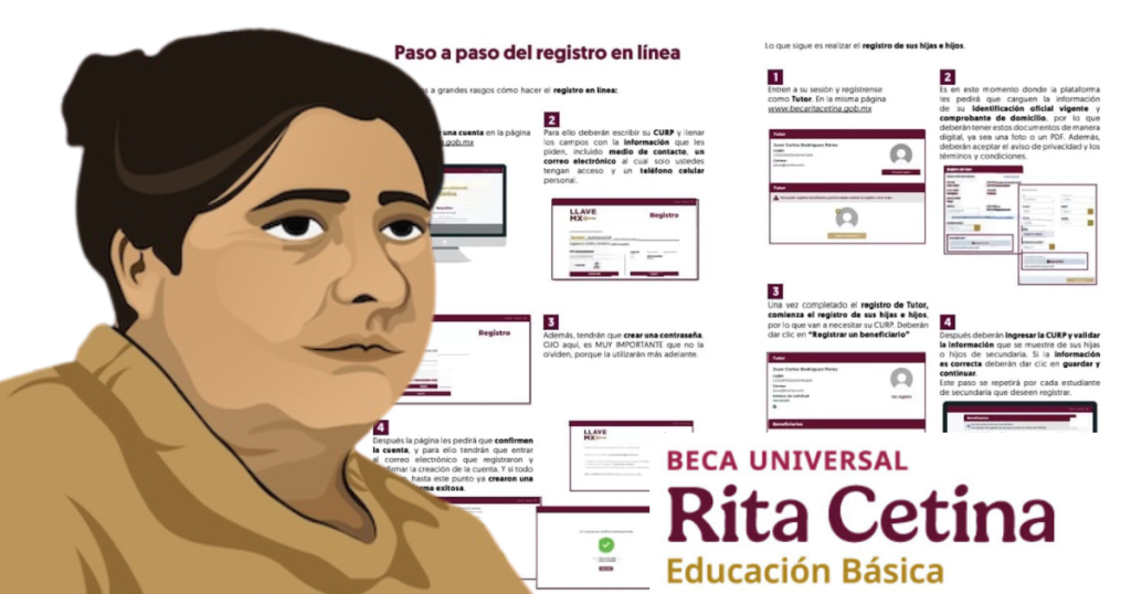 Página de registro de la Beca Rita Cetina 2025