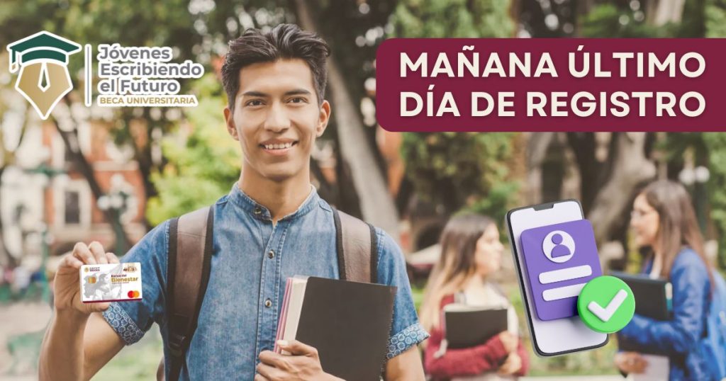 Mañana último día de registro Beca Jóvenes Escribiendo el Futuro