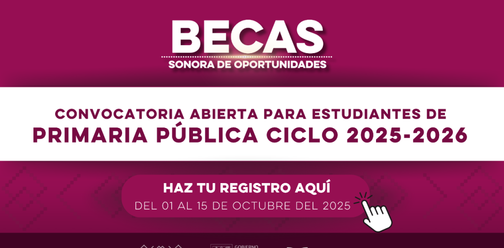 Becas Sonora de Oportunidades Primaria Pública