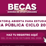 Becas Sonora de Oportunidades Primaria Pública
