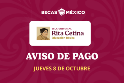 pago Beca Rita Cetina 8 de octubre