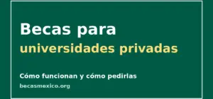 Becas para universidades privadas